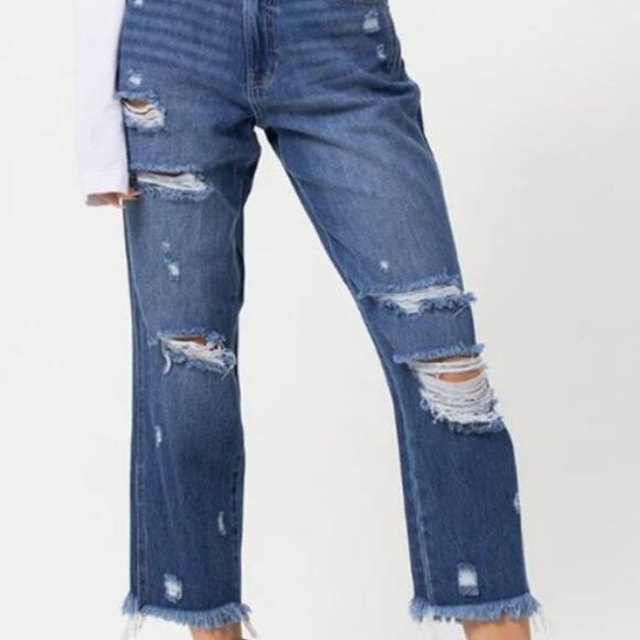 💗HOST PICK💗 The Phoebe High Rise Mom Jeans 51153 boutique Jelly Jeans - Picture 2 of 2